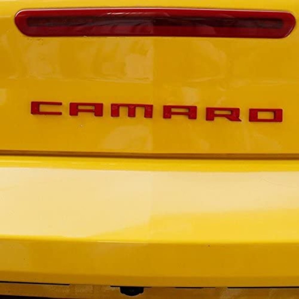 Red OEM Chevrolet Camaro Trunk Decal Letter Emblem Badge Rs Ss Zl1 Z2…